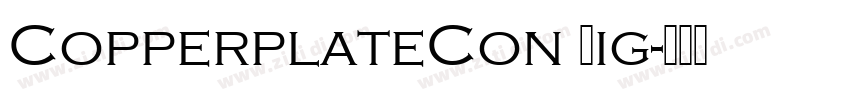 CopperplateCon Lig字体转换